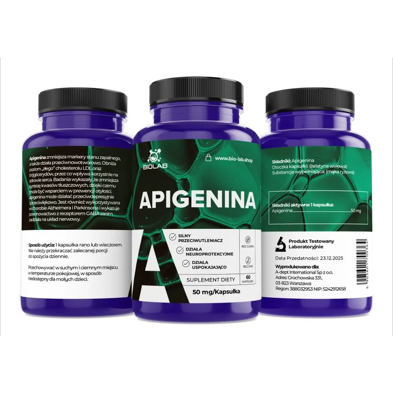 Apigenin 50mg: Buy 60 Caps for Calm - Image 2