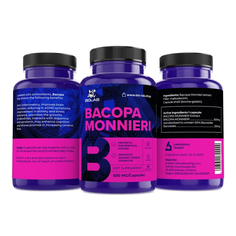 Bacopa Monnieri Extract For Sale - 60 Caps