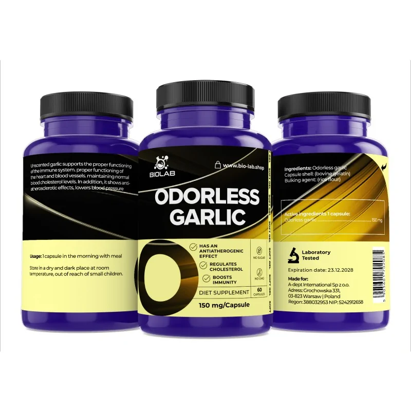 Odorless Garlic 150mg: Pure, Discreet Supplement